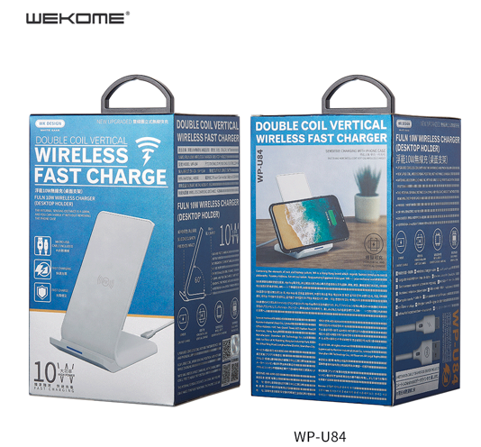 WP-U84 Double Coil Vertical Wireless Fast Charger