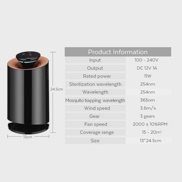 i948 ISmart 3in1 Sterilizer with air Purifier & Mosquito Killer kill 99.9% of Virus & Bacterials