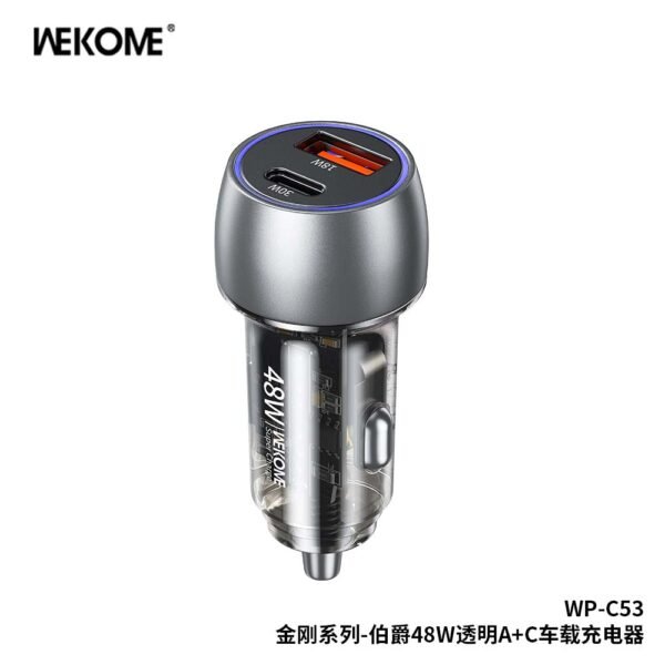 300C1492-9CDE-4E60-BF79-485A63E81C24.jpg WP-C53 Kinkong Series Earl 48W Transparent A+C Car Charger