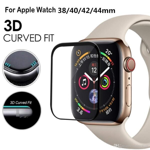 i1081  3D Curved Full Screen Tempered Glass for Apple Watch