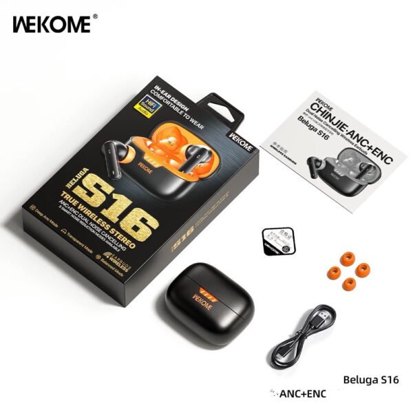 S16 ANC+ENC Dual Noise Cancelling Wireless Earbuds