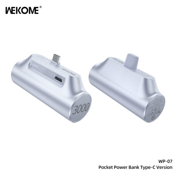 7069C90E-EB75-4CB0-8490-296C158E2AB4.jpg WP-07 Pocket Power Bank Lightning/Type-C Version (3000mAh)