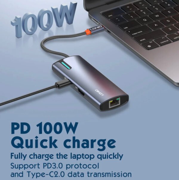 i1152 6in1 Type-C Hub Adapter 100max PD Fast Charging