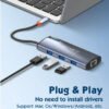 i1152 6in1 Type-C Hub Adapter 100max PD Fast Charging