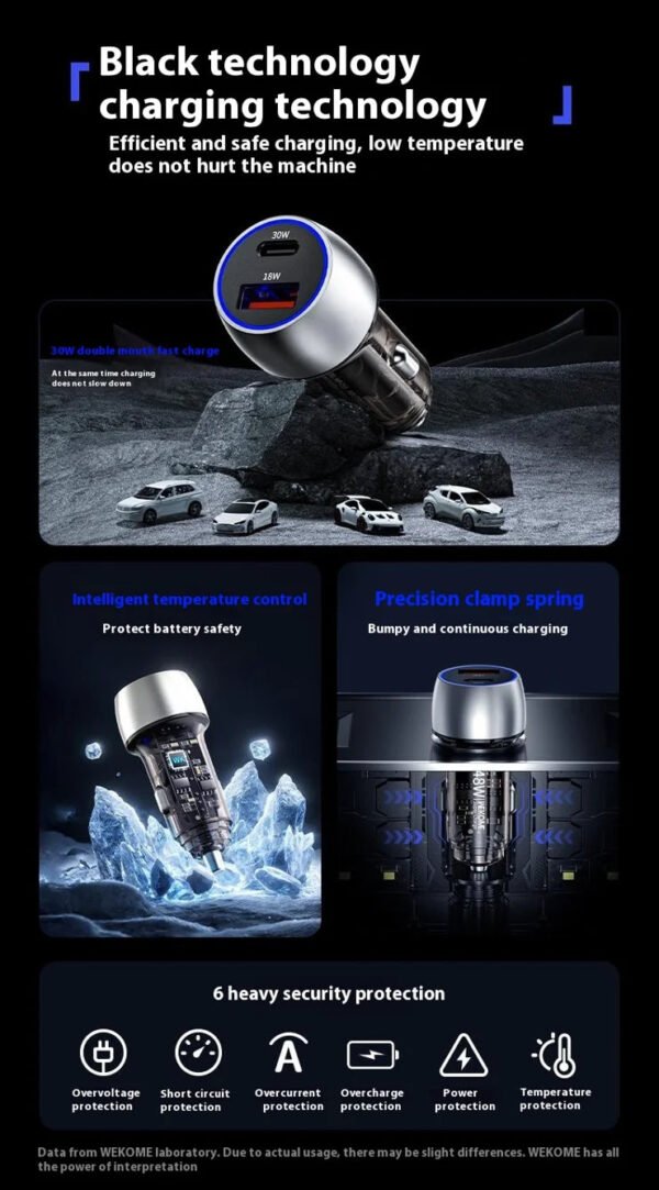 A445A55F-05D2-4989-B2F5-C2B8EC66601F.jpg WP-C53 Kinkong Series Earl 48W Transparent A+C Car Charger