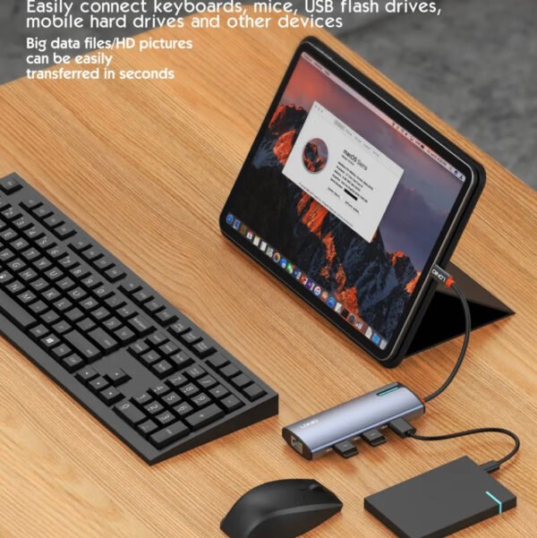 i1152 6in1 Type-C Hub Adapter 100max PD Fast Charging