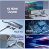 i1152 6in1 Type-C Hub Adapter 100max PD Fast Charging