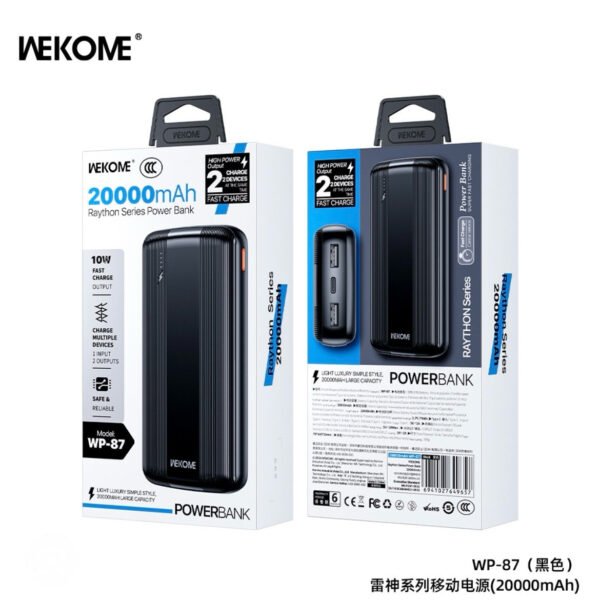 WP-87 Raython Series Power Bank 20000mAh