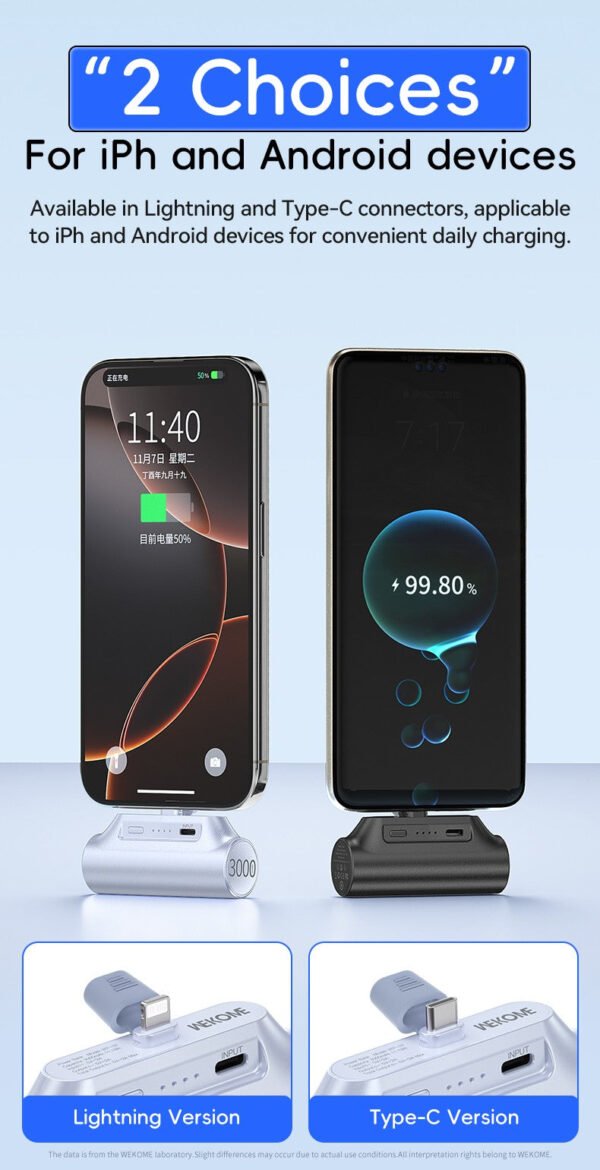 DFEE7399-2044-46A4-8238-100C323EDBE7.jpg WP-07 Pocket Power Bank Lightning/Type-C Version (3000mAh)