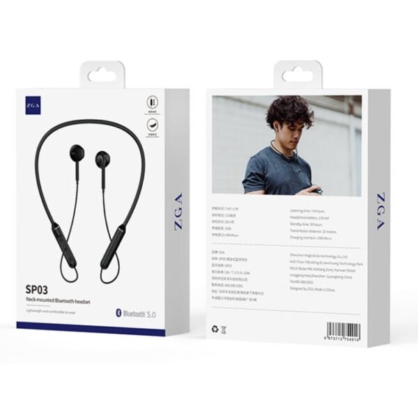 i1227 ZGA Neck-mounted Sports Bluetooth Headset