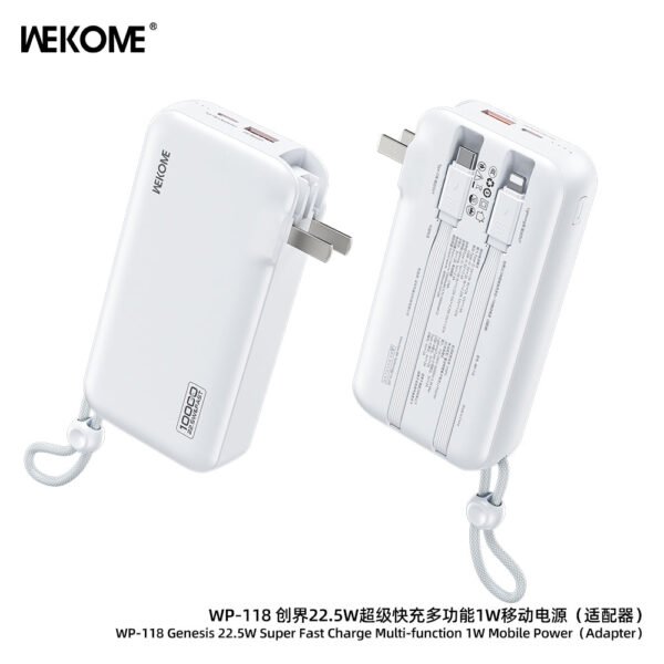 WP-118 22.5W super Fast Charge Multi-function Mobile Power (10000mAh)