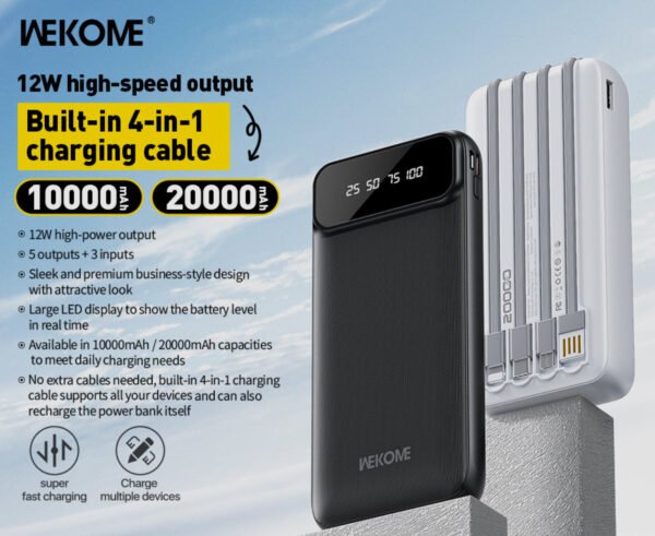 FullSizeRender_b63806d4-e7e8-478a-9423-ed13bb7346b3.jpg WP-102 Kinkong 12W Cabled Power Bank (10000mAh)