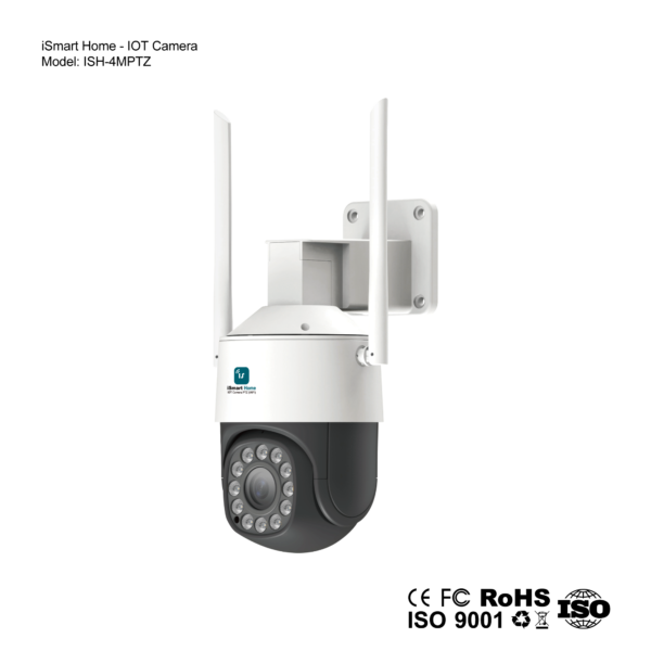 ISH-4MPTZ iSmart Home Full Color PTZ Outdoor Camera 4PM (WIFI+Lan)