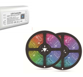 Smart Wifi Multi Color Smart  LED Strip with controller and  power adapter, 5M set