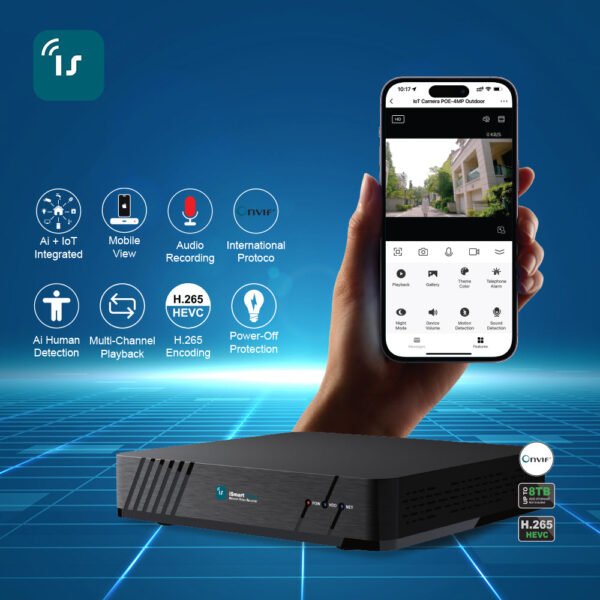 Untitled-1_611480a2-0332-49ae-a501-eb07e5272f7e.jpg ISH-NV16CB iSmart Home Network Video Recorder 16CH Wired