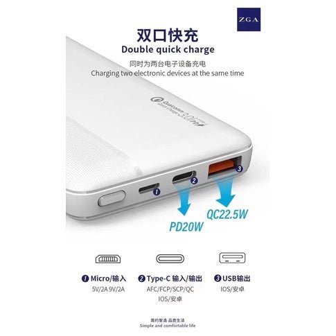 i1214 DY01 Fast charge Powerbank10000mAh 22.5W