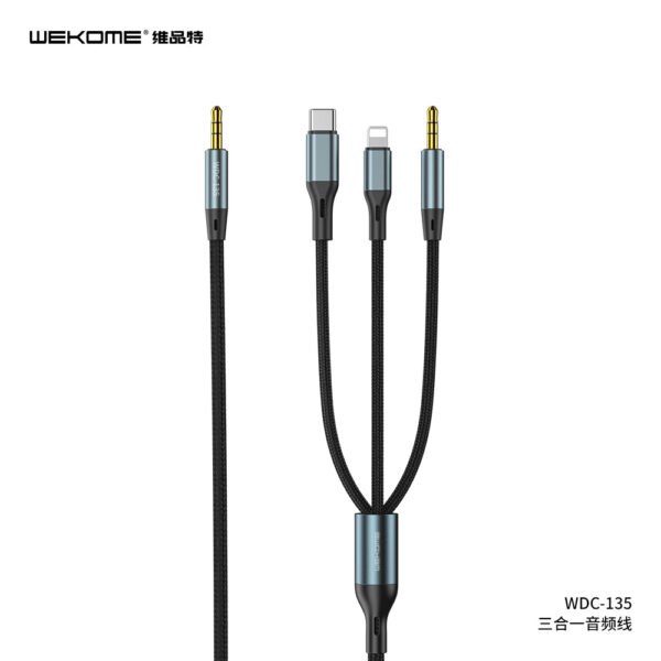 image_b2012cf3-c80b-4c7d-a1df-bd16822a26a5.jpg WDC-135 SHQ Series 3in1 Audio Cable