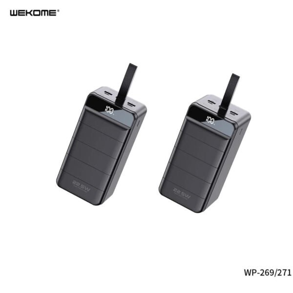 image_b2557c28-e304-409c-aa53-17250aae0fe6.jpg WP-271 POWERBANK 80000MAH MINRE SERIES 22.5W SUPER CHARGING
