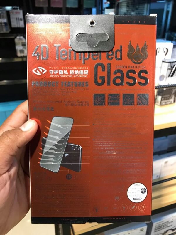 WTP-012 Kingkong  4D tempered glass full Screen Protector For iPhone (Privacy)